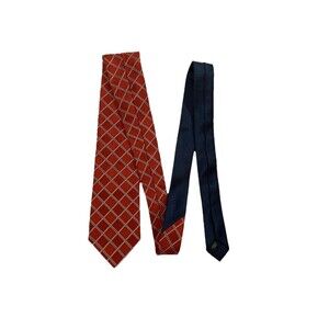 Tommy Hilfiger Silk Tie Red Geometric
